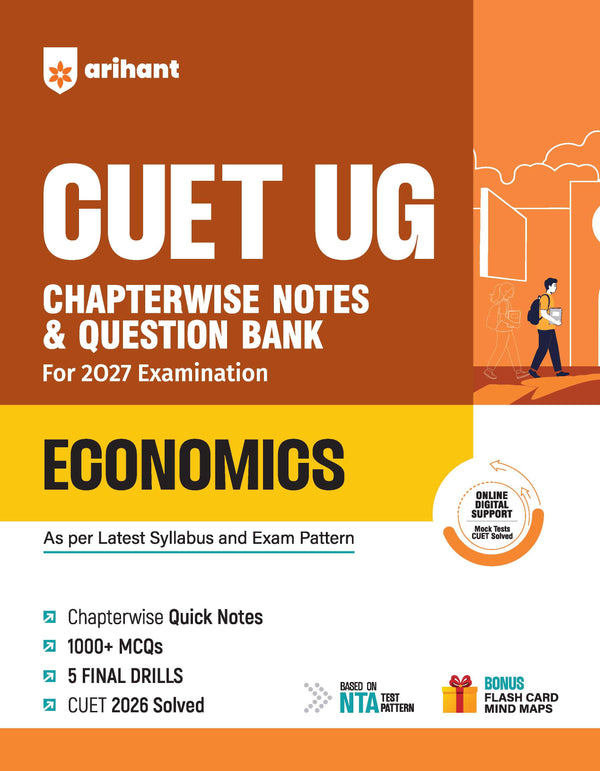 CUET UG 2027 Economics | Chapterwise Notes & Question Bank | 1000+ MCQs, 5 Final Drills & CUET 2026 Solved Paper | Mindmaps & Flash Cards | Free Online Mock Test