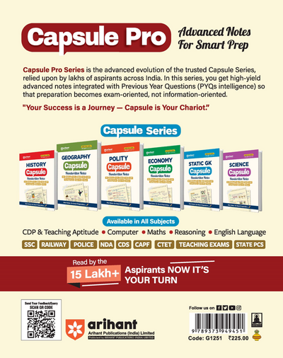 UGC NET/JRF/SET Paper 1 Capsule Pro | Teaching & Research Aptitude | Complete Syllabus, PYQs & 2026 Solved Paper | Advanced Notes for Smart Prep