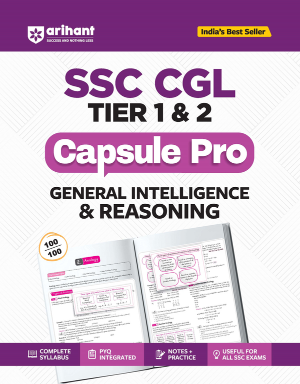 SSC CGL (Tier 1 & 2) General Intelligence & Reasoning | Complete Syllabus, PYQ Integrated, Notes & Practice | Useful for All SSC Exams