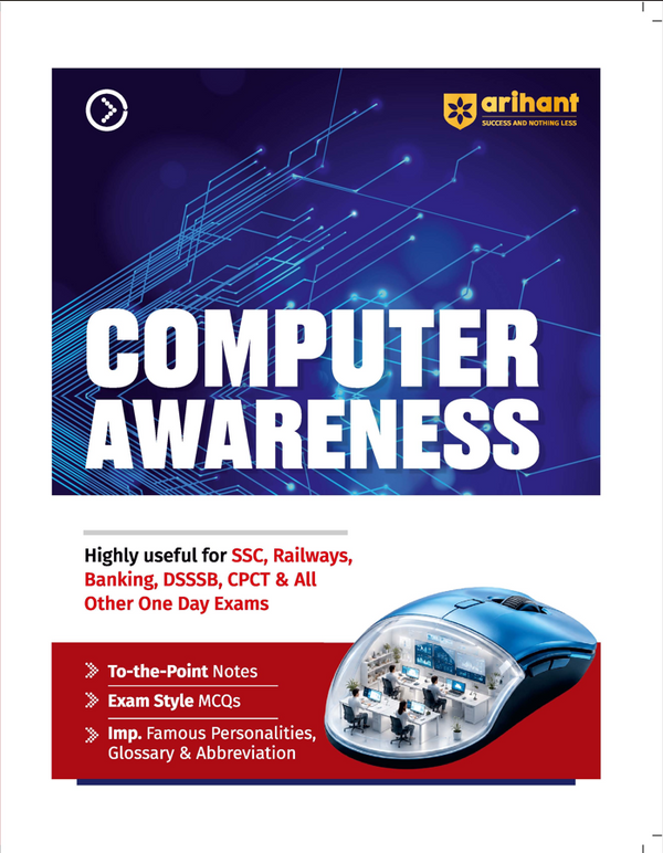 Computer Awareness | To-the-Point Notes, Exam-Style MCQs, Important Personalities, Glossary & Abbreviations | Highly Useful for SSC, Railways, Banking, DSSSB, CPCT & Other One Day Exams