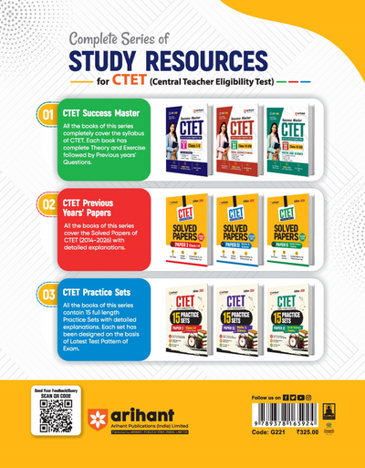 CTET 2026 15 Practice Sets Paper 2 (Class 6-8) Maths & Science | Based on Latest CTET Syllabus & Exam Pattern | Detailed Explanations of Each Question with Latest Solved Papers