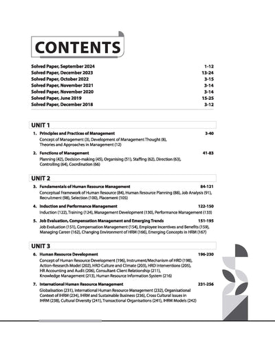 NTA UGC NET /JRF/SET 2025 - Study Guide Human Resource Management, Labour Welfare, Industrial Relations, Labour & Social Welfare and Personnel Management - Paper-2