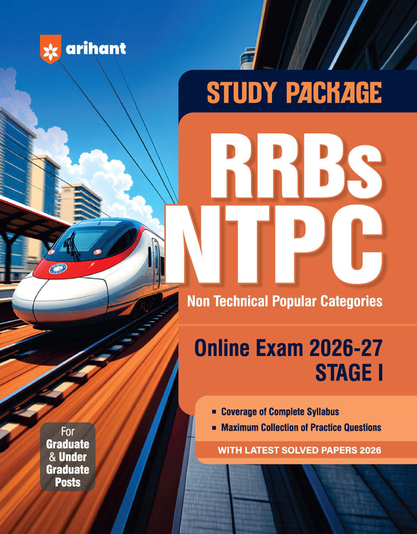 RRBs NTPC (Stage-1) Exam 2026–27 | Study Package for Non-Technical Popular Categories | Complete Syllabus Coverage, Maximum Practice Questions & Latest Solved Paper 2026 | Graduate & Undergraduate Posts