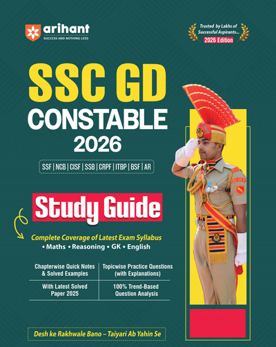 SSC GD Constable Exam 2026 | Study Guide | Chapterwise Quick Notes, 3000+ Practice MCQs & Solved Paper 2025| 2 CBT Based Mock &Free Online Mock Test | For BSF, CISF, CRPF, ITBP, SSB, SSF & Assam Rifles
