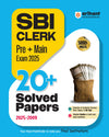 SBI Clerk Pre + Main Exam 2025 | 20+ Solved Papers (2009-2025) | Previous Years’ Authentic Question Papers with Detailed Solutions