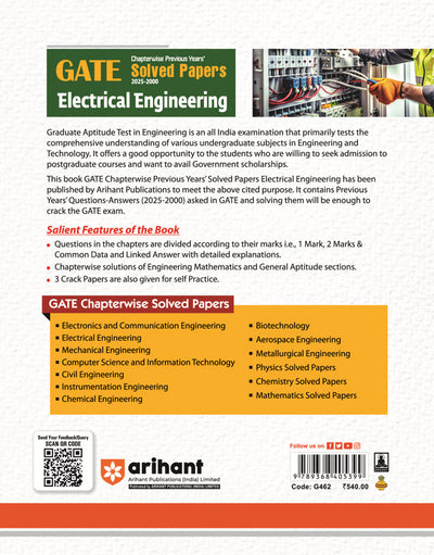 GATE Chapterwise Previous Years Solved Papers 2025-2000 | Electrical Engineering | By Manish Purbey