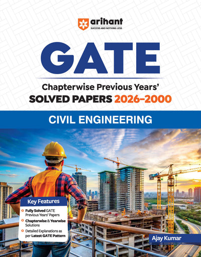 GATE Civil Engineering Chapterwise Solved Papers 2026–2000 |Chapterwise & Yearwise Detailed Explanations as per GATE Pattern