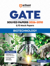 GATE Biotechnology Chapterwise Solved Papers 2026–2000 with 10 Mock Papers |Chapterwise & Yearwise Detailed Explanations as per GATE Pattern