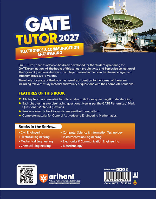 GATE Tutor 2027 Electronics & Communication Engineering | Solved Papers 2023–2026 & 5 Mock Tests | Complete GATE Preparation Book | Ankit Goel, Alka Singh