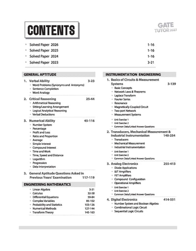 GATE Tutor 2027 Instrumentation Engineering | Solved Papers 2023–2026 & 5 Mock Tests | Complete ECE Preparation Book | Ankit Goel, Geetika