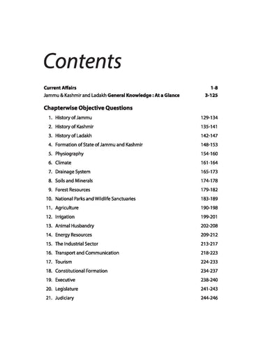 Jammu & Kashmir and Ladakh (UTs) 3000+Objective Questions | English Medium