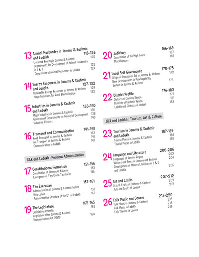 Jammu & Kashmir and Ladakh (UT) Objective GK | 5000+ Facts in MCQ Form | For JKPSC, JKSSB, Railways & Other Competitive Exams