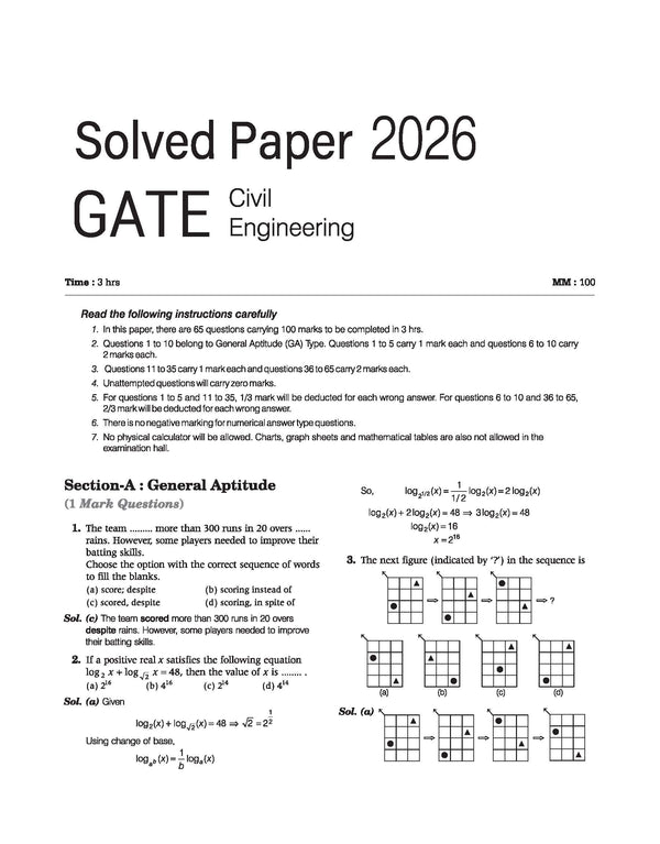 GATE Tutor 2027 Civil Engineering | Solved Papers 2023–2026 & 5 Mock Tests | Complete ECE Preparation Book | Prashant Dixhit