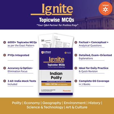 Ignite Topicwise MCQs - Science & Technology for UPSC & State PCS Prelims | 750+ MCQs with Explanations | UPSC Assessment + Past Learning Round | 50+ Direct Hits in Prelims