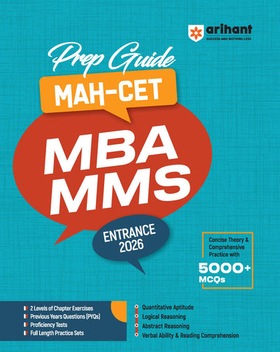 Prep guide MAH-CET MBA / MMS Entrance Exam 2026 | Concise Theory & Comprehensive Practice with 5000+ MCQs, PYQs 