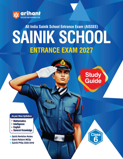 Combo of AISSEE SainikSchool Class 6 Entrance Exam 2027 | Study Guide, 15 Practice Sets with Solved Paper 2026 | English Medium