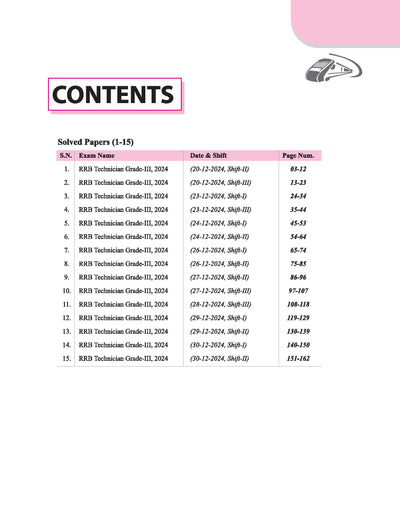 RRB Technician (Grade- III) Exam 2025 | 15 Solved Papers & 15 Practice Sets with 100 Maths Formulas