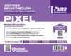 Back cover of Arihant's PIXEL 1-Pager Revision Notes for Civil Services Exam, book code J1235. The layout presents core product features emphasizing high-impact 1-page smart revision sheets, an integration of concepts, facts, and infographics, and deep PYQ intelligence. It lists available subjects like History, Geography, Polity, Economy, Environment, and Prelims Booster, along with a prominent QR code for free updates