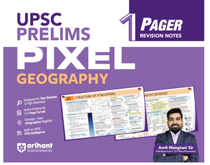UPSC Prelims Geography | Pixel 1-Pager Revision Notes | Fast Revision, Entire Prelims GS in 1-Page Format, Concept & Fact Infographics with PYQ-Based Preparation