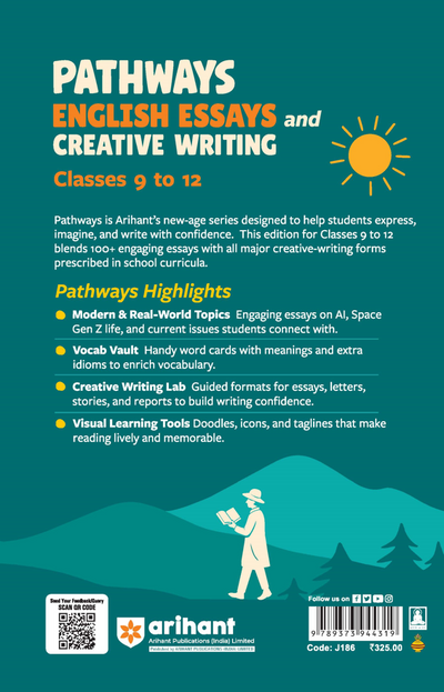 Pathways English Essays & Creative Writing for Classes 9-12 | 100+ Model Essays, Vocabulary Booster & Creative Writing Tasks | Improve School Writing, Grammar & Expression Skills