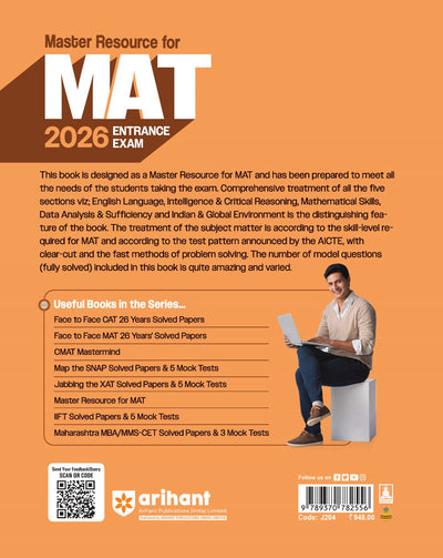 Master Resource For MAT Exam 2026 | Solved Paper 2025-2023 & 2500+ MCQs | English Medium