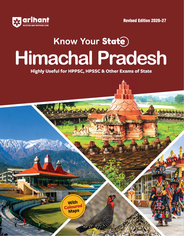 Know Your State Himachal Pradesh (General Knowledge) | Highly Useful for HPSC, HSSC Other Competitive Exams | With Important Map, Flow charts, Tables, Practice MCQs, PYQs & Budget 2026-27