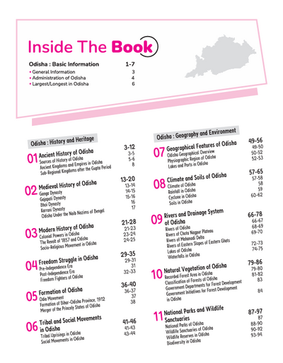 Know Your State Odisha (General Knowledge) | With Coloured Map, Practice MCQs, PYQs & Budget 2025-26 | Highly Useful for OPSC, OSSC & Other Exams | Revised Edition