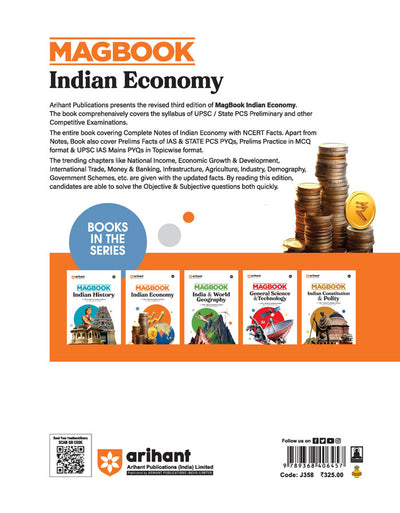 Magbook - Indian Economics | 3rd Editon | For UPSC , State PCS (Prelims & Main) & Other Examinations| English Medium