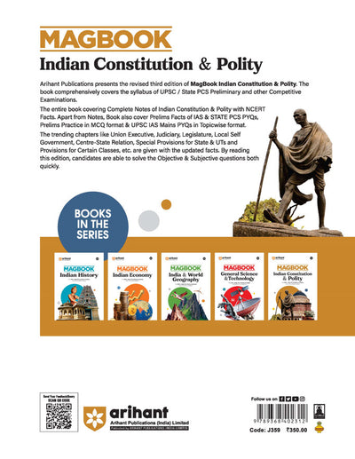 Magbook - Indian Constitution & Polity | 3rd Editon | For UPSC , State PCS (Prelims & Main) & Other Examinations| English Medium