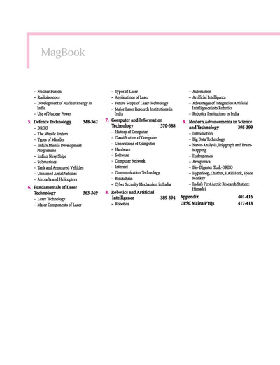 Magbook - General Science & Technology | 2nd Revised Editon | For UPSC , State PCS & Other Competitive Exams | English Medium