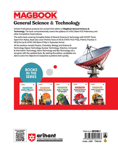 Magbook - General Science & Technology| 3rd Editon | For UPSC , State PCS (Prelims & Main) & Other Examinations| English Medium