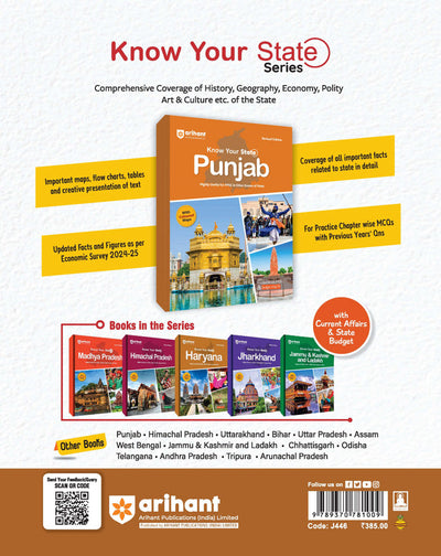 Know Your State Punjab (General Knowledge) | Useful for PPSC & Other Competitive Exams | MCQs, PYQs & Budget 2025-26