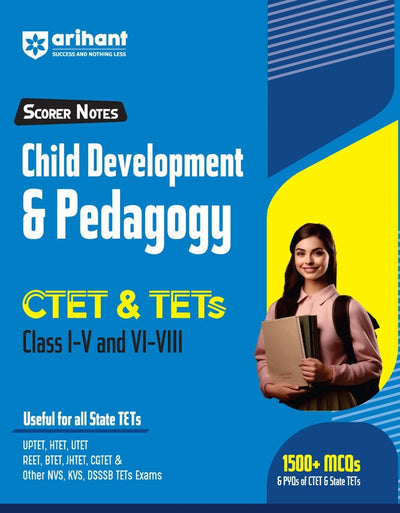 CTET (I-V)FREE Scorer Notes Child Development & Pedagogy (CDP) | Set of 3 books | Guide/Solved Papers/Practice Set | English