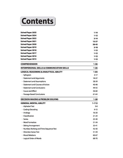 MPPSC General Aptitude Test (Paper -2) |Study Guide | With Solved Paper 2025-2015 & 10 Crack Test Based On Latest Pattern | English Medium