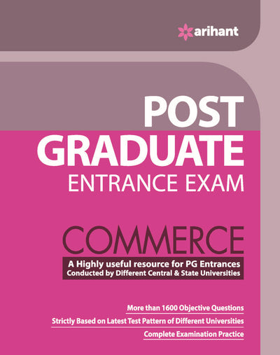 Post Graduate (PG) Entrance Exam - - Commerce | English Medium