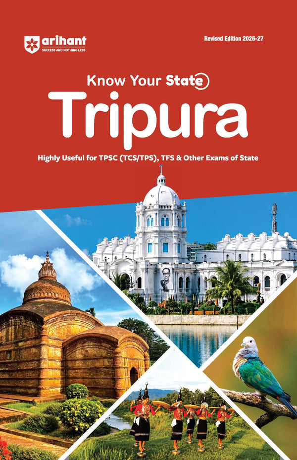 Know Your State Tripura (General Knowledge) | Highly Useful for TPSC (TCS/TPS), TFS, & Other Competitive Exams | With Important Map, Flow charts, Tables, Practice MCQs, PYQs & Budget 2026-27
