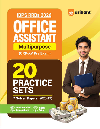 IBPS RRB Office Assistant (Multipurpose) CRP-RRBs XV)Pre Exam 2026 | 20 Practice Sets & 7 Solved Papers (2025–2019) | 100% Detailed Explanations & with Short Tricks
