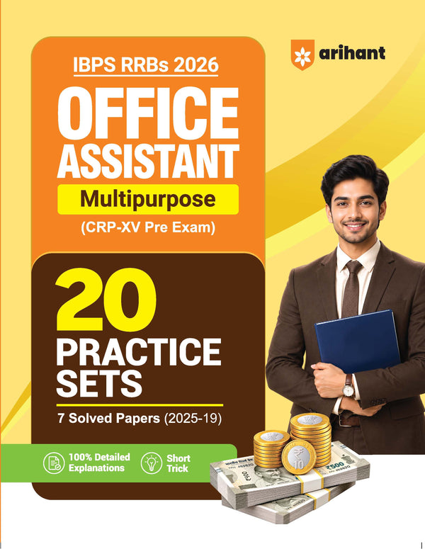 IBPS RRB Office Assistant (Multipurpose) CRP-RRBs XV)Pre Exam 2026 | 20 Practice Sets & 7 Solved Papers (2025–2019) | 100% Detailed Explanations & with Short Tricks