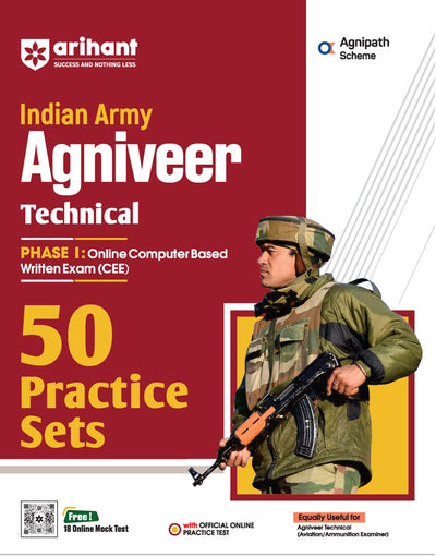 Indian Armny Agniveer Technical Phase I Online Computer Based Written Exam (CEE) | 50 Practice Sets | English Medium