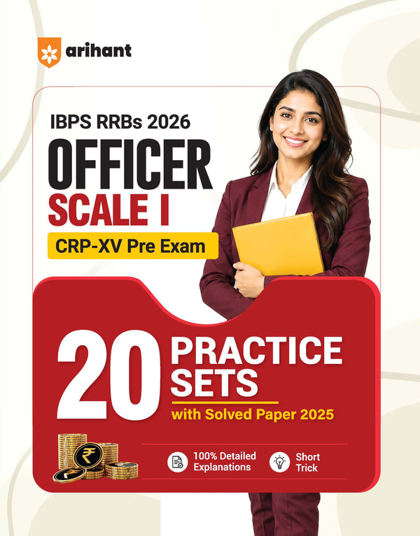 IBPS RRB Officer (Scale I) CRP-RRBs XV Pre Exam 2026 | 20 Practice Sets with 2025 Solved Paper | 100% Detailed Explanations & with Short Tricks