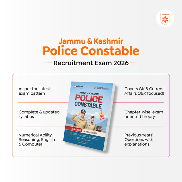Jammu & Kashmir Police Constable (Male/Female ) Recruitment 2026 | Latest Syllabus Based | J&K GK, Current Affairs, Reasoning, English, Computer Concepts | Complete Coverage for Written Exam Preparation | Conducted by JKSSB