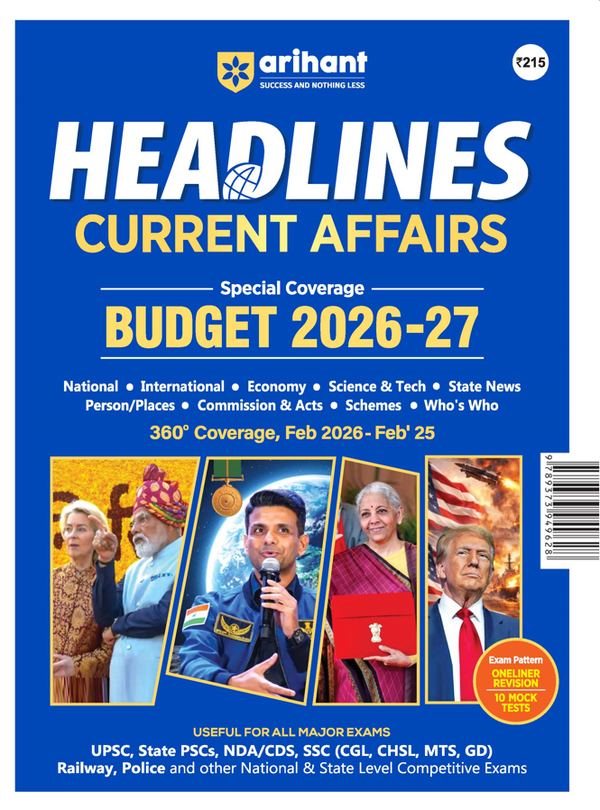 Combo of General Knowledge 2027 (Samanya Gyan 2027) By Manohar Pandey & Headlines Current Affairs 2026 | English Medium