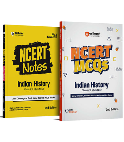 NCERT Notes & MCQs Indian History Class 6 -12 (Old + New)