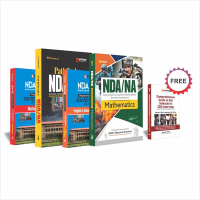 Combo of NDA/NA Pathfinder + Chapterwise Solved Papers With Free Guide SSB Interview | English Medium