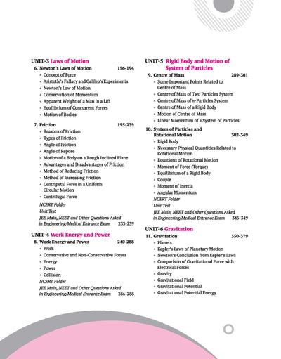 UP Board Complete Course Physics Class 11 Exam 2025-26 | NCERT Exemplar & Other Imortant Questions, etc., Check Points, Chapter Tests & Unit Tests Based on NEP 2020 | Based on NCERT