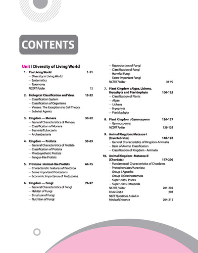 UP Board Complete Course Biology Class 11 Exam 2025-26 | Check Points, Chapter Tests, Topic Tests & Unit Tests Based on NEP 2020 | Based on NCERT