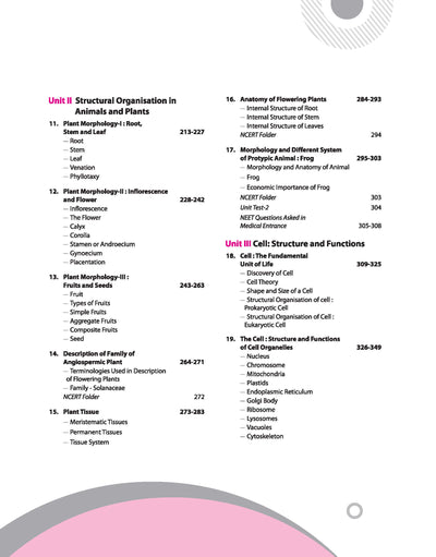 UP Board Complete Course Biology Class 11 Exam 2025-26 | Check Points, Chapter Tests, Topic Tests & Unit Tests Based on NEP 2020 | Based on NCERT