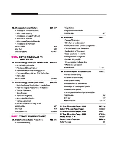 UP Board 2026-27 Complete Course Biology Class 12 | Based on NCERT Textbook | NEP 2020 | Chapter Tests, Topic Tests, Model Papers with OMR Sheet & Project Work Included