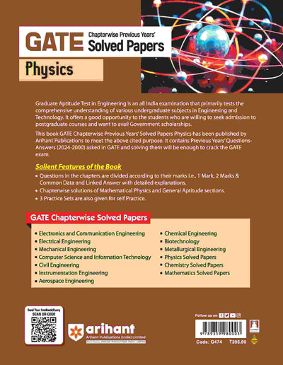 GATE Physics | Chapterwise Previous Years' Solved Papers (2024-2000)