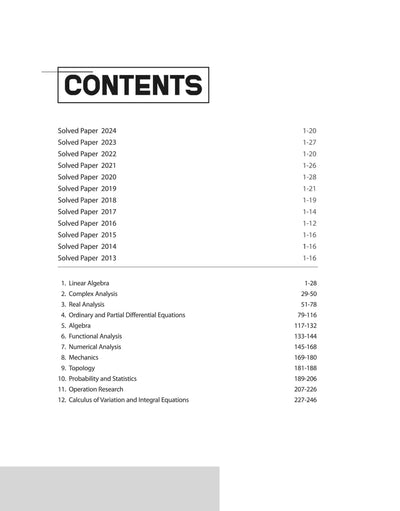 GATE Mathematics Chapterwise Previous Years' Solved Papers(2024-2000)